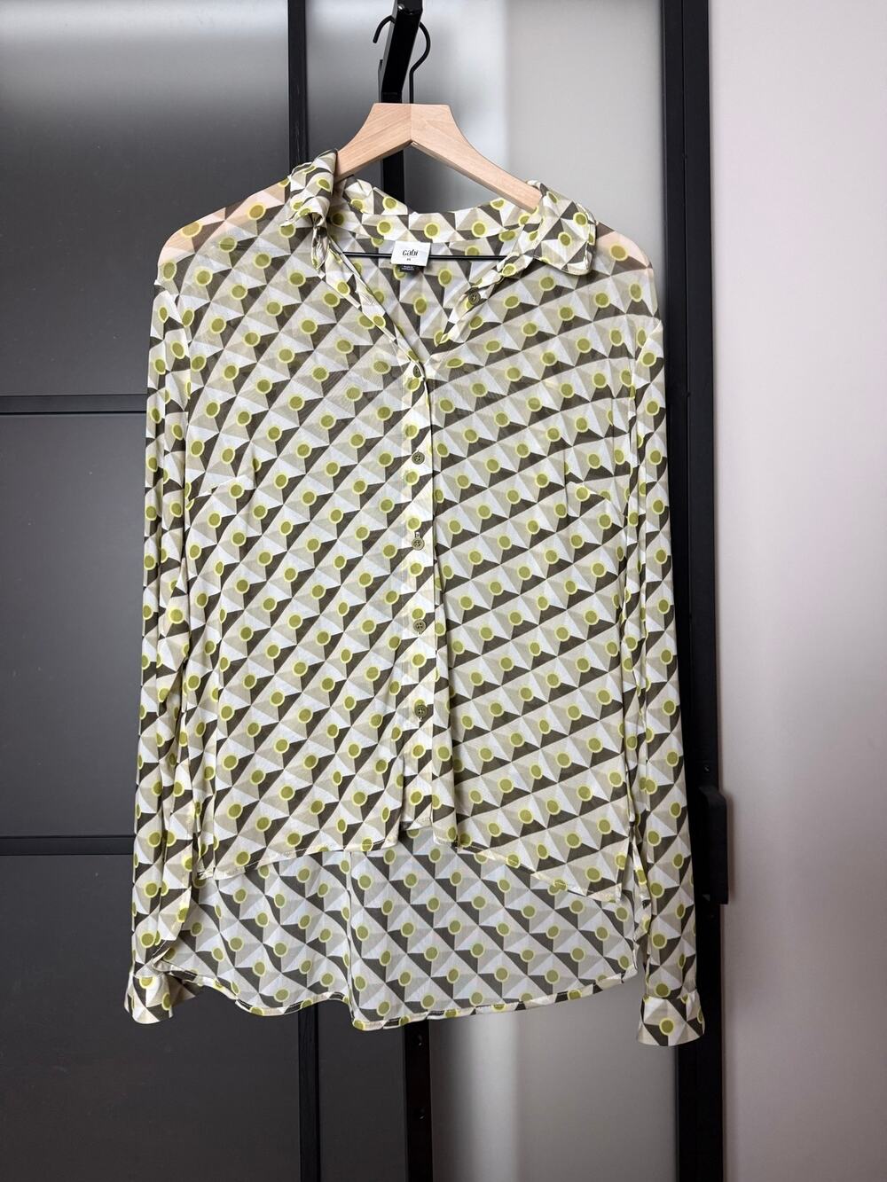 Cabi Mosaic Mesh Top Size Medium